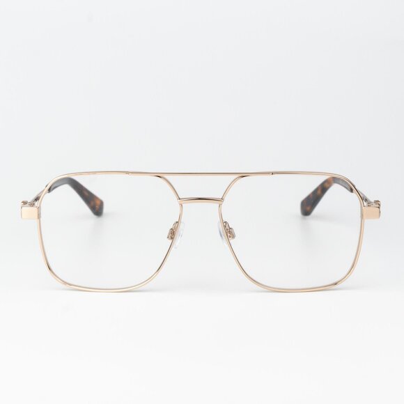 Off-White STYLE 7J Men Eyeglasses Gold Aviator OERJ07J STYLE 7J 7600 - Picture 5 of 15